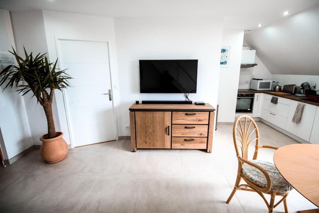 Appart-Duplex Vue Mer Panoramique Balcon & Piscine Proche Commerce Penmarc'h Luaran gambar
