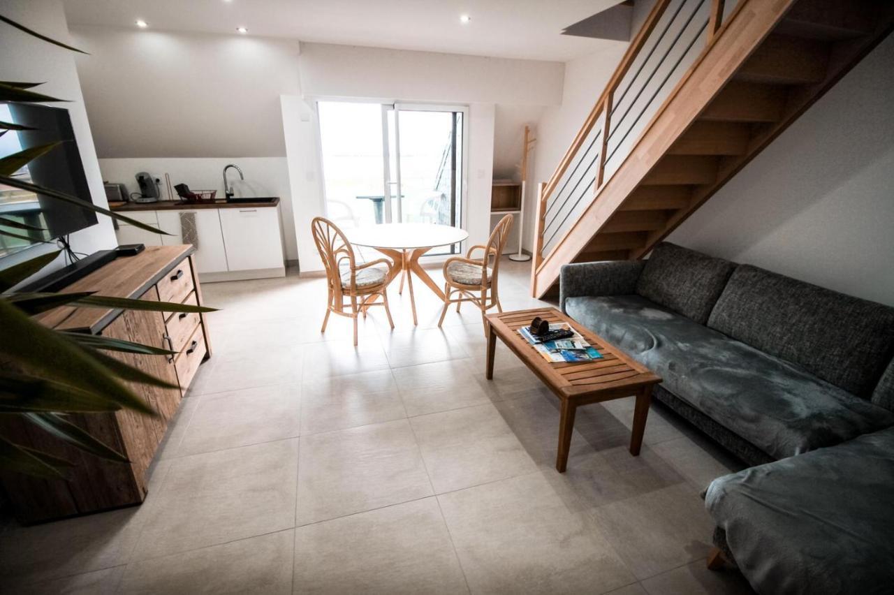 Appart-Duplex Vue Mer Panoramique Balcon & Piscine Proche Commerce Penmarc'h Luaran gambar